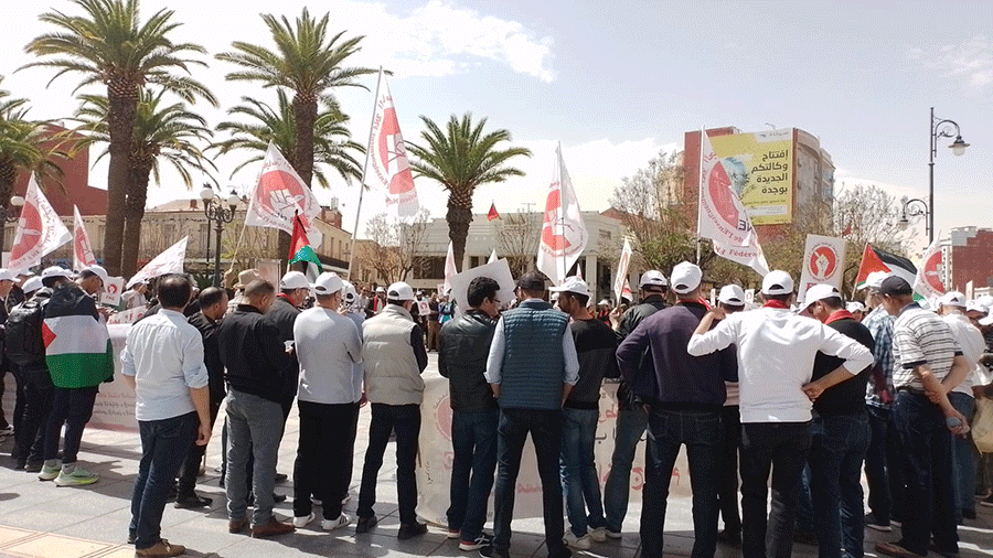 وجدة تحتفي بعيد الشغل: المركزيات النقابية ترفع شعار العدالة الاجتماعية والتضامن مع فلسطين插图