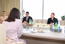 صاحبة السمو الملكي الأميرة لالة حسناء تلتقي السيدة الأولى لأذربيجان في باكو缩略图