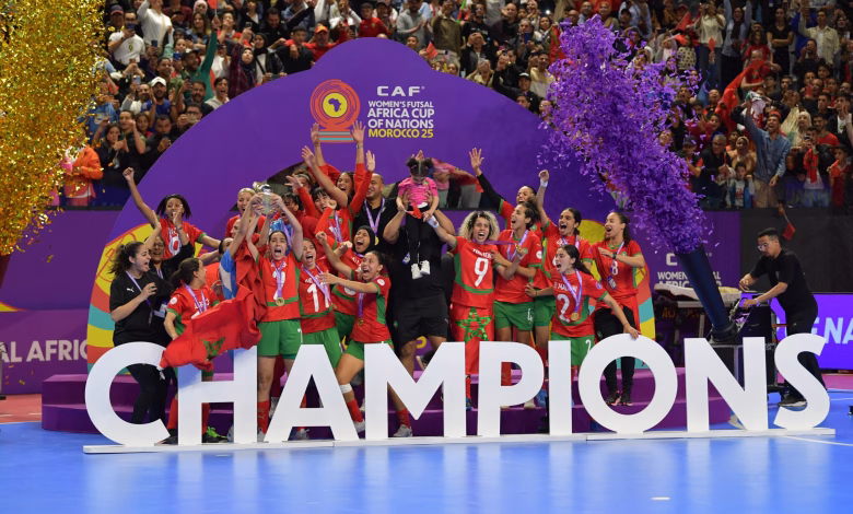 لبؤات الأطلس يتوجن بلقب كأس إفريقيا لكرة القدم داخل القاعة للسيدات في نسختها الأولى缩略图 لبؤات الأطلس يتوجن بلقب كأس إفريقيا لكرة القدم داخل القاعة للسيدات في نسختها الأولى缩略图