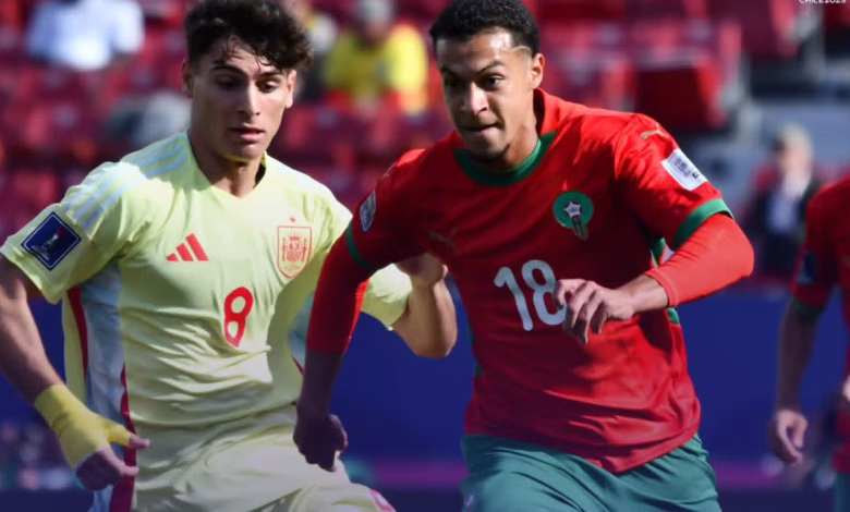 أشبال الأطلس يفتتحون مونديال الشباب بانتصار ثمين على إسبانيا بثنائية نظيفة (2-0)缩略图 أشبال الأطلس يفتتحون مونديال الشباب بانتصار ثمين على إسبانيا بثنائية نظيفة (2-0)缩略图