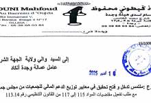 محام يطعن في معايير توزيع الدعم المالي للجمعيات ويطالب بتحقيق إداري شامل ضد مجلس جماعة وجدة缩略图