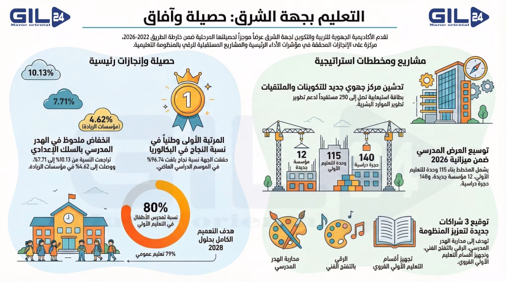 جهة الشرق تتربع على عرش التميز التربوي: حصيلة استثنائية لعام 2025 وآفاق واعدة في أفق 2026插图