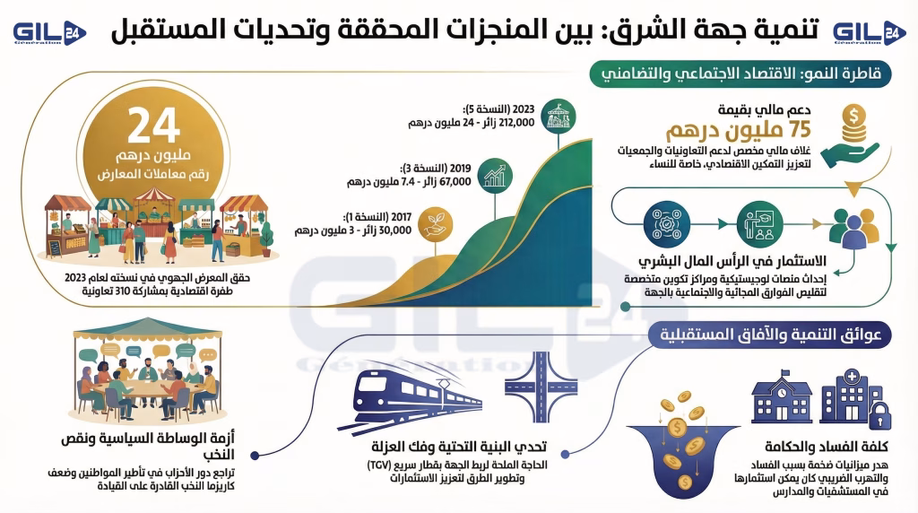 تنمية جهة الشرق بين الطموحات التنموية وإكراهات الواقع: مائدة مستديرة بوجدة تضع الإصبع على الداء插图 تنمية جهة الشرق بين الطموحات التنموية وإكراهات الواقع: مائدة مستديرة بوجدة تضع الإصبع على الداء插图