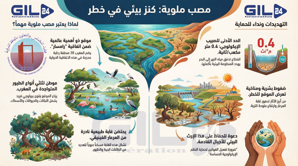 مصب واد ملوية: رحلة ميدانية تجمع بين البحث العلمي والعمل الجمعوي لحماية “رئة” الشرق插图