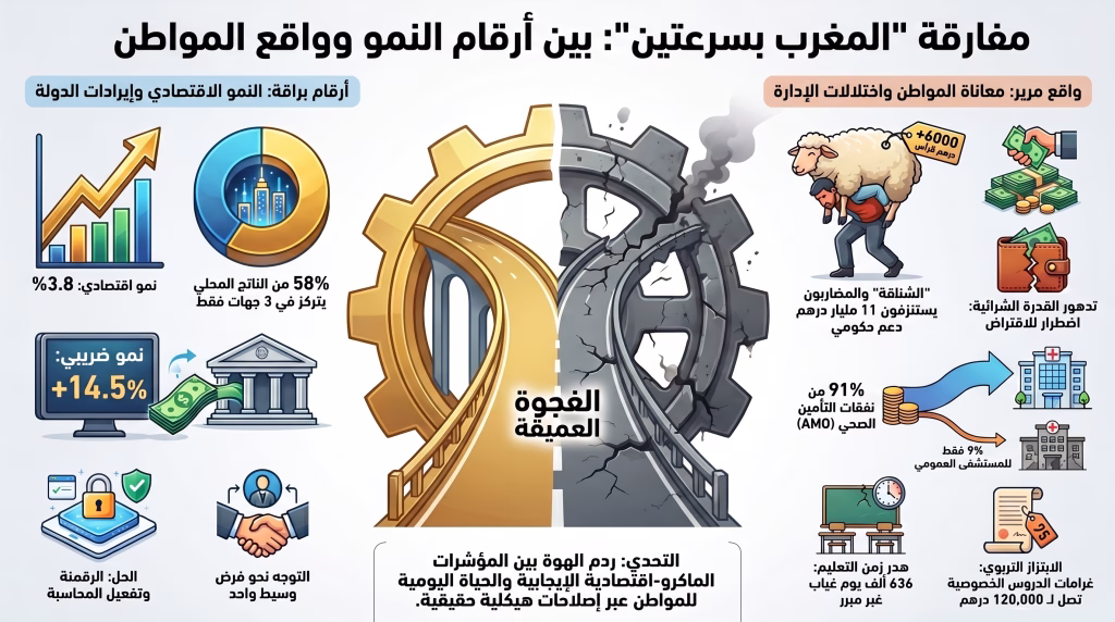 “مغرب السرعتين”: حين تصطدم أرقام النمو الماكرو-اقتصادي بمرارة الواقع السوسيو-إداري插图 “مغرب السرعتين”: حين تصطدم أرقام النمو الماكرو-اقتصادي بمرارة الواقع السوسيو-إداري插图