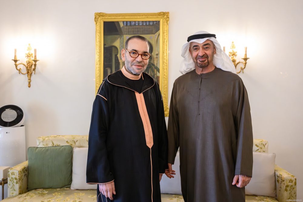 الملك محمد السادس يستقبل الشيخ محمد بن زايد آل نهيان في الرباط ويبحثان قضايا المنطقة والساحة الدولية缩略图 الملك محمد السادس يستقبل الشيخ محمد بن زايد آل نهيان في الرباط ويبحثان قضايا المنطقة والساحة الدولية缩略图