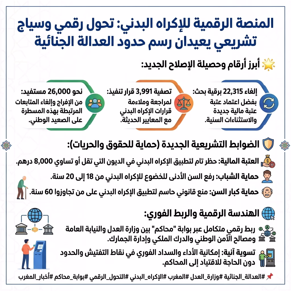 المنصة الرقمية للإكراه البدني: تحول رقمي وسياج تشريعي يعيدان رسم حدود العدالة الجنائية插图