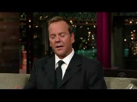 Kiefer Sutherland on David Letterman, november 9th 2006
