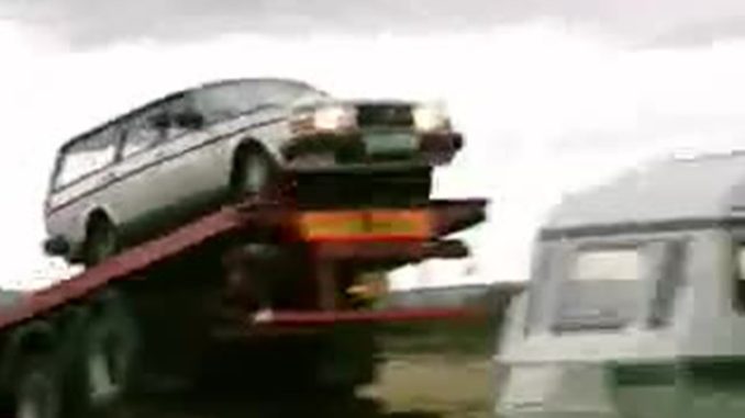 Crazy Volvo Caravan Jump Pt. 2 | Top Gear | Series 3 | BBC Studios