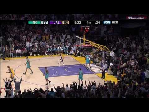 Kobe Bryant’s HD Double Clutch Reverse Dunk SICK vs Hornets (04.11.08)