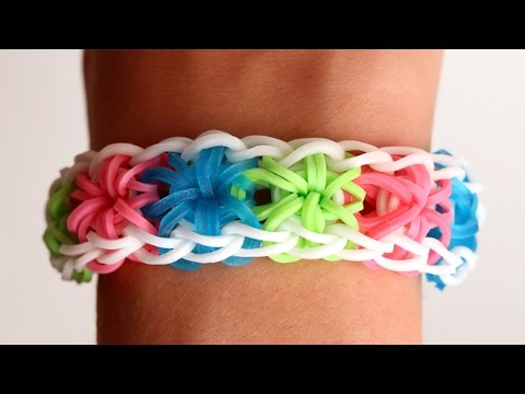 Rainbow Loom English – STARBURST – Loom Bands, easy, how to, DIY