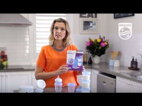 How to store milk in the AVENT Storage cup system | Philips | SCF612