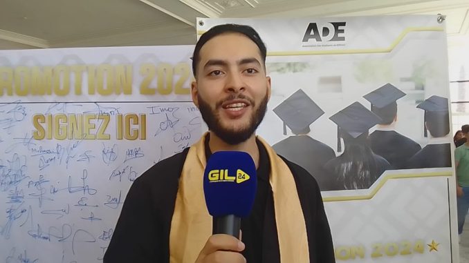 أعراب أحمد الأول في دفعة 2024 تخصص نظمة الكمبيوتر وهندسة الشبكات ب ENSA وجدة