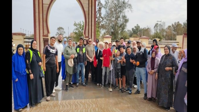 وجدة جمعيات المجتمع المدني تنظم حملة تنقية وتنظيف مقبرة الشهداء