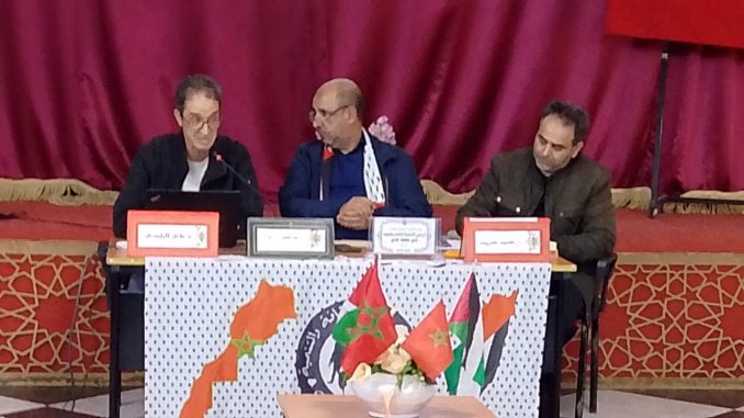 ذ. مصطفى شعايب كرسي لفلسطين بجمعية النبراس عنوان للتأييد الدائم والمستمر