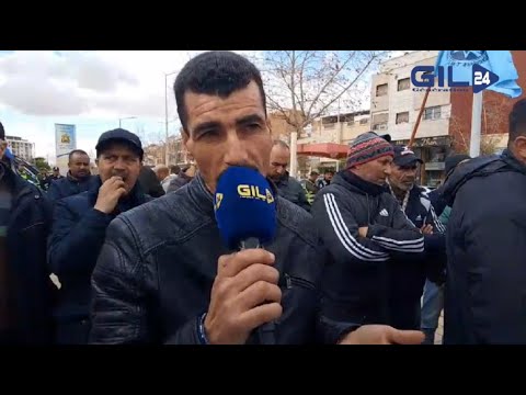 احد المطرودين من العمل بسبب الانتماء النقابي … يطالبون بحقهم في العمل